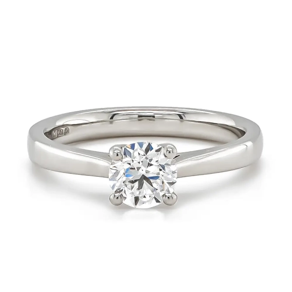 Platinum Certificated D .80ct Engagement Ring