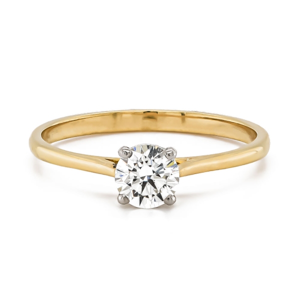 D/VVS1 1.00 Carat Round Cut White Moissanite Engagement Ring 14K White Gold  Over | eBay
