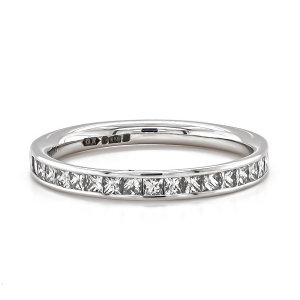 Platinum Princess Cut Channel Set Diamond Ring HET993 0.50ct
