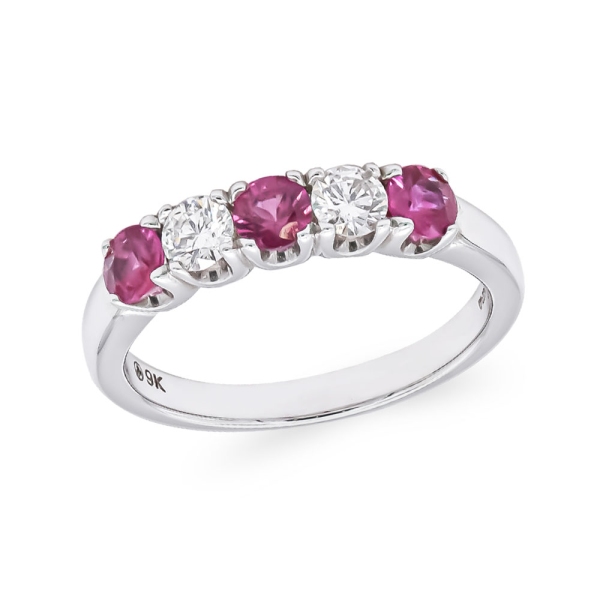 9ct-white-gold-ruby-and-diamond-claw-set-eternity-ring