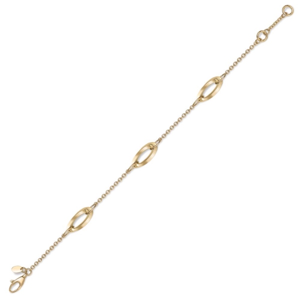 18ct Yellow Gold Double Oval Link Chain Bracelet