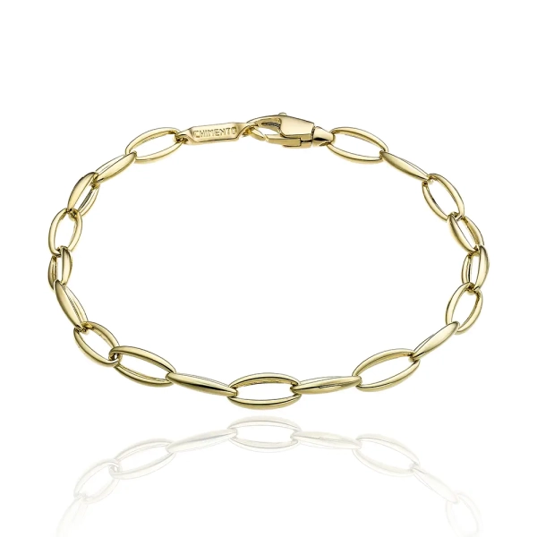 Chimento Accenti 18ct Yellow Gold Long Link Bracelet 