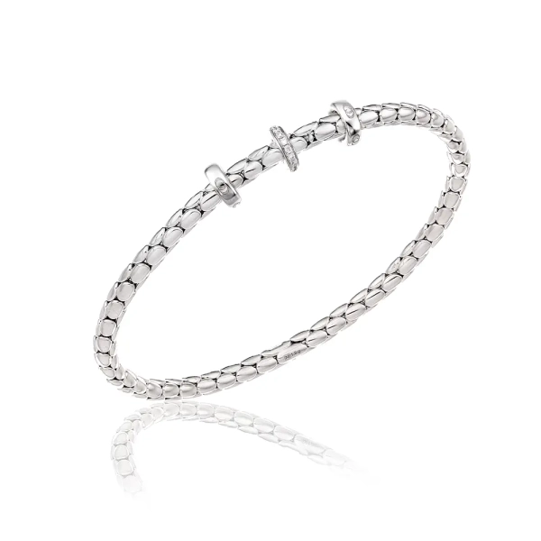 Chimento Stretch Spring Narrow Diamond Bracelet