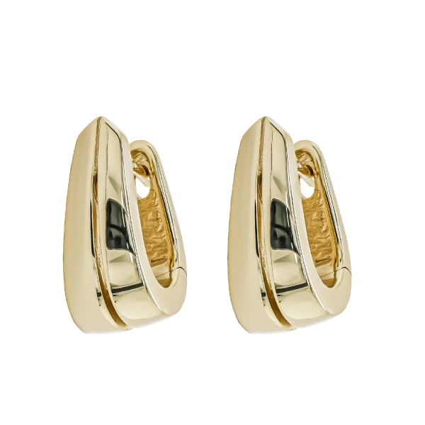 9ct Yellow Gold Two Strand Hoop Earrings