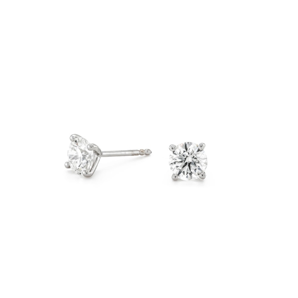 18ct White Gold Martini Diamond Stud Earrings Total 1.30cts