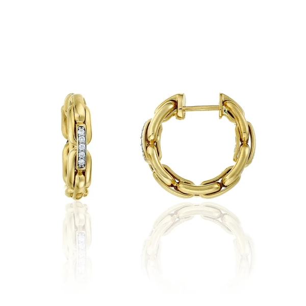 Chimento X Tend 18ct Yellow Gold Hoop Earrings