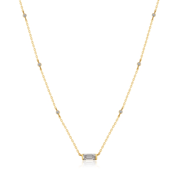 Carat Silver and Gold Plated Linden Necklace CN925Y-LIND