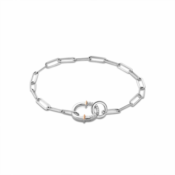 Clogau Silver and White Topaz Connection Bracelet