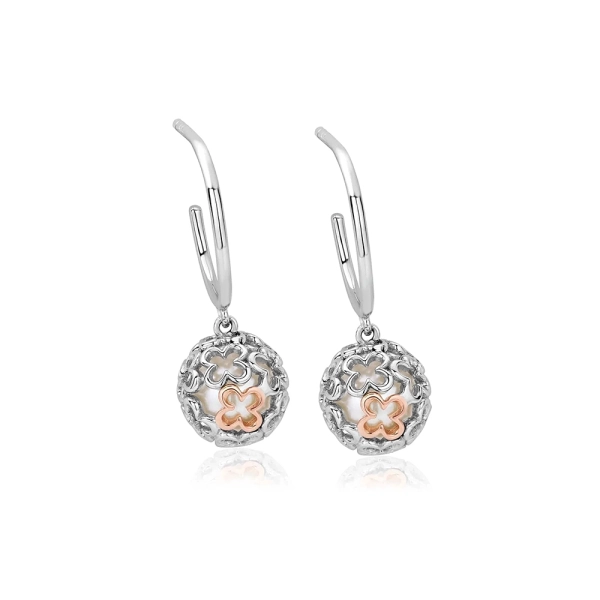 Clogau Tudor Court Spherical Pearl Drop Earrings