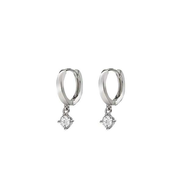 Carat Tilda Hoop Earrings Silver CE925W-TILD-W