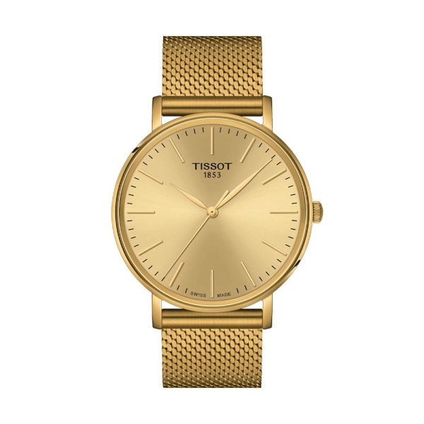 Tissot Gents Gold PVD Everytime Bracelet Watch T1434103302100