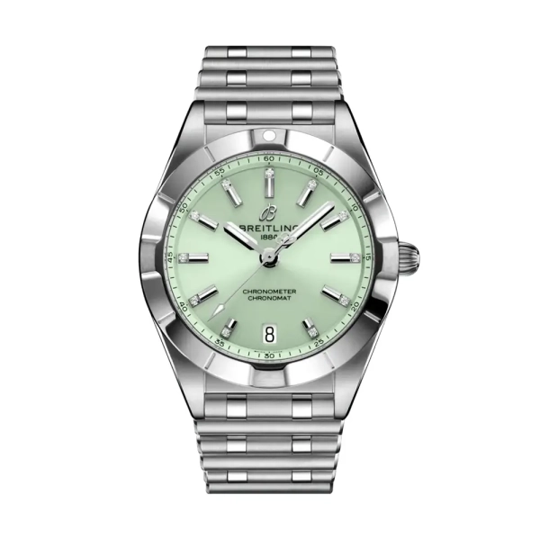 Breitling Chronomat 32 Green Diamond Rouleaux Bracelet A77310101L1A1