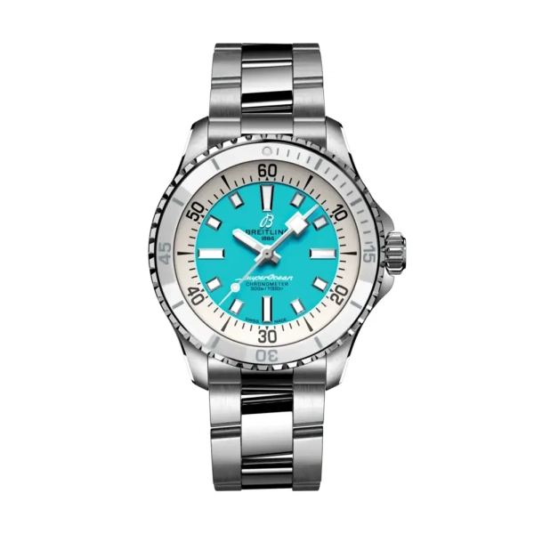 Breitling Superocean III Automatic 36 Turquoise Dial Bracelet Watch A17377211C1A1