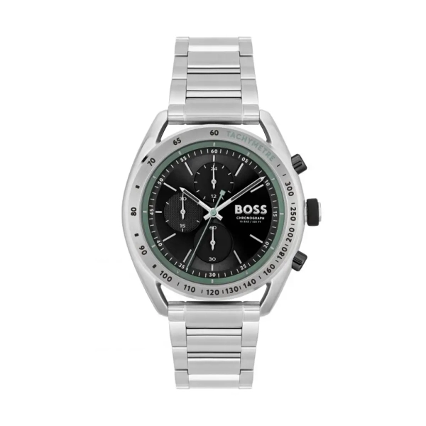 BOSS Centre Court Black Dial Steel Bracelet Watch 1514023