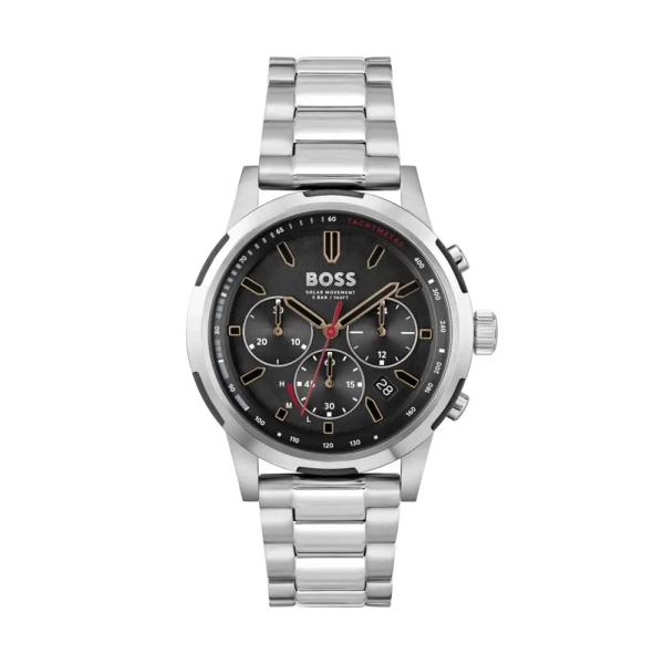 BOSS Solgrade Black Chronograph Steel Watch 1514032