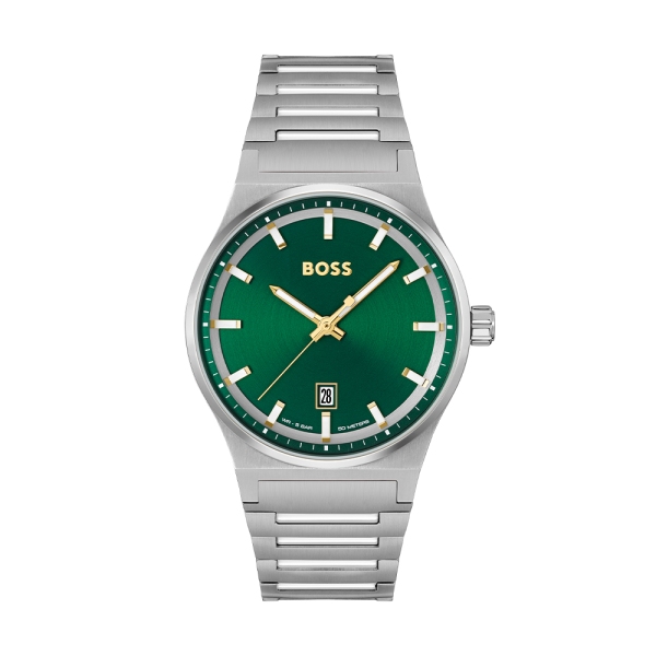  Boss Candor Quartz  Green  Dial Bracelet 1514079
