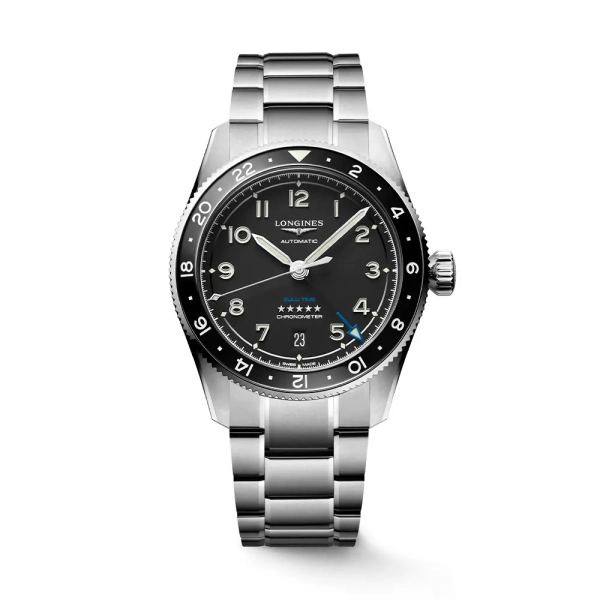 LONGINES Spirit Zulu Time Automatic Bracelet Watch L3.802.4.53.6