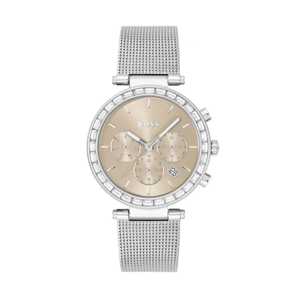 BOSS Andra Champagne Dial Steel Watch 1502693