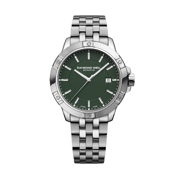 Raymond Weil Tango 41mm Green Dial Quartz Watch 8160-ST-52041