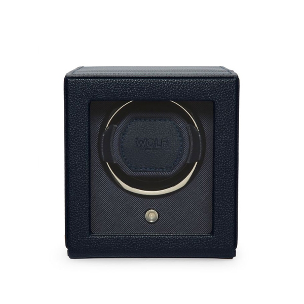 Wolf Navy Cub Watch Winder With Cover 461117