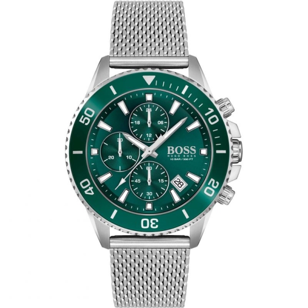 Hugo Boss Admiral Green Chronograph Bracelet Watch 1513905