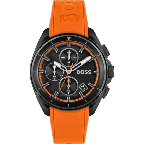 Hugo Boss Volane Chronograph Orange Rubber Strap 1513957