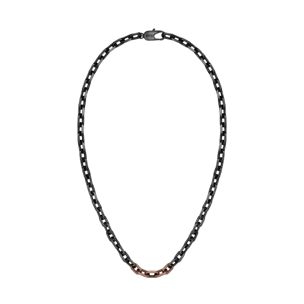 Boss Kane Black & Bronze Link Necklace 1580536