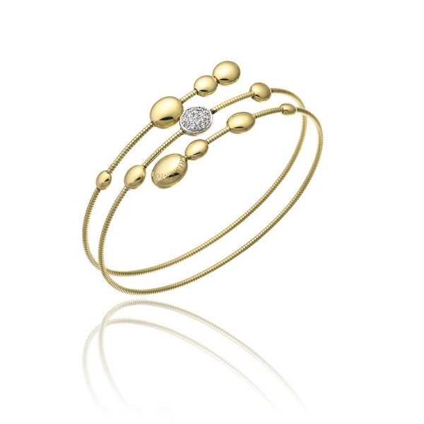 Chimento Armillas Acqua 18ct Yellow Gold Diamond Bracelet 1B01442B11180