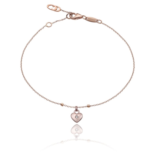 Chimento Love in Heart 18ct Rose Gold Diamond Bracelet 1B09651B16180