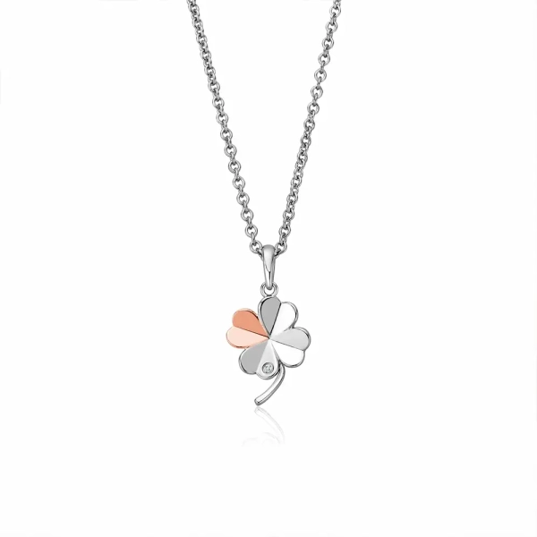 Clogau Pob Lwc Silver and Rose Pendant 3SLCL0606 
