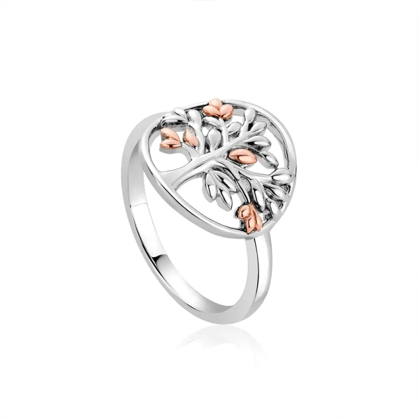 Clogau Tree of Life Silver and Rose Gold Ring 3STOL0605