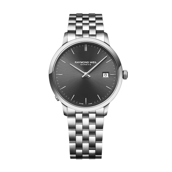 Raymond Weil Toccata 39mm Grey Dial Bracelet Watch 5485-ST-60001