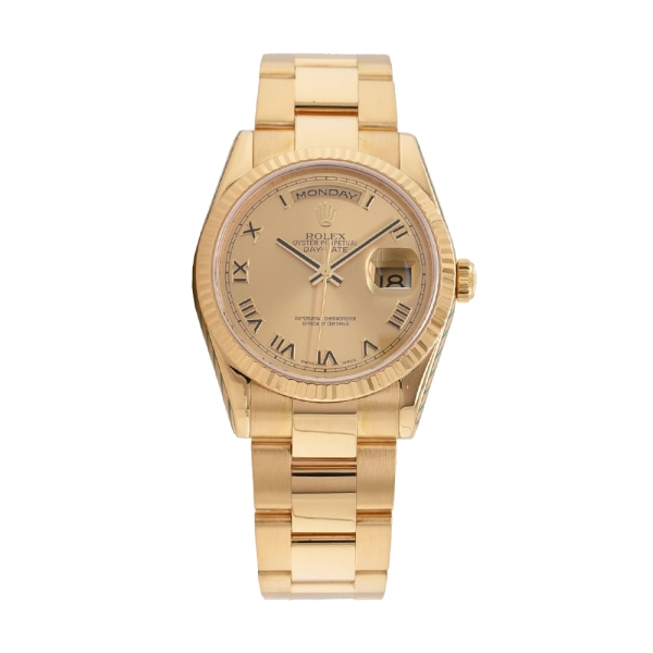 Pre-Owned Rolex 18ct Yellow Gold Day-Date 36mm M118238