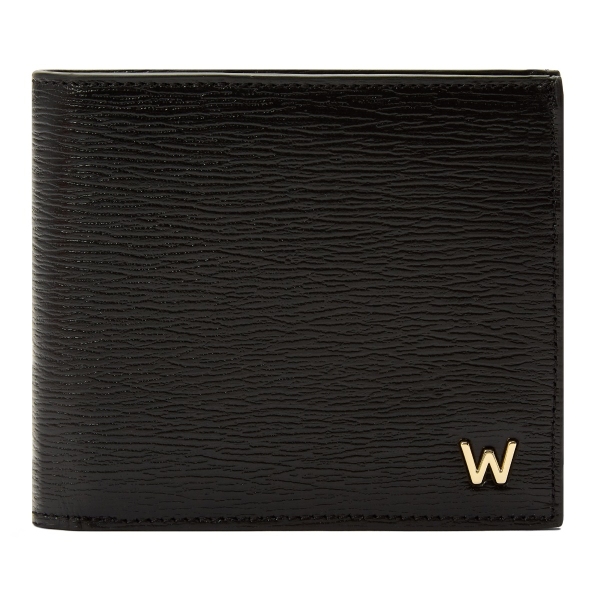 Wolf Black Leather Billfold Wallet 774002