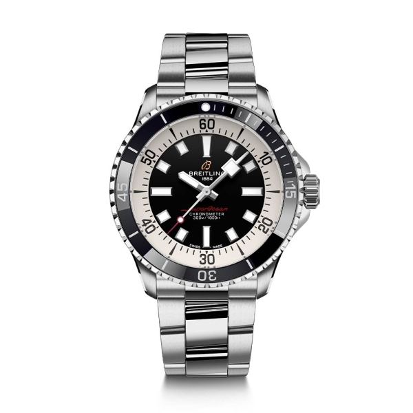 Breitling Superocean III Automatic 42 Black Dial Bracelet Watch A17375211B1A1