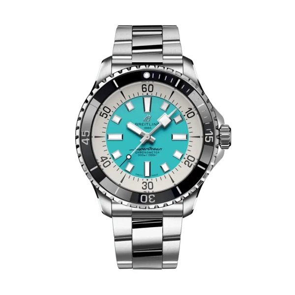 Breitling Superocean III 44mm Turquoise Dial Bracelet Watch A17376211L2A1