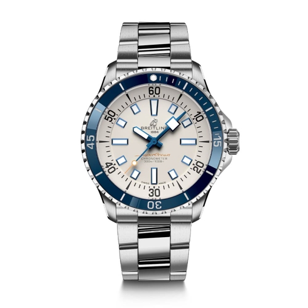 Breitling Superocean III Automatic 42 Silver Dial Bracelet Watch A17375E71G1A1