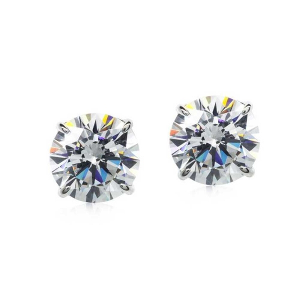 Carat 9ct White Gold Eternal Prong Stud Earrings 1.00ct CE9KW-ETER-W65 