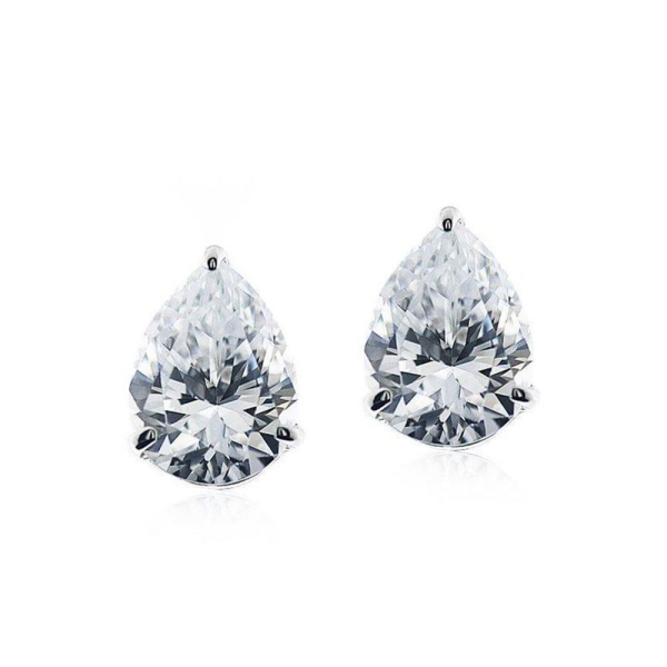 Carat* 9ct White Gold Pear Shaped Cecile Stud Earrings CE9KW-CECI-W86