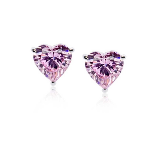 Carat* Pink Hearts for You 2.00ct Stud Earrings 20102-4