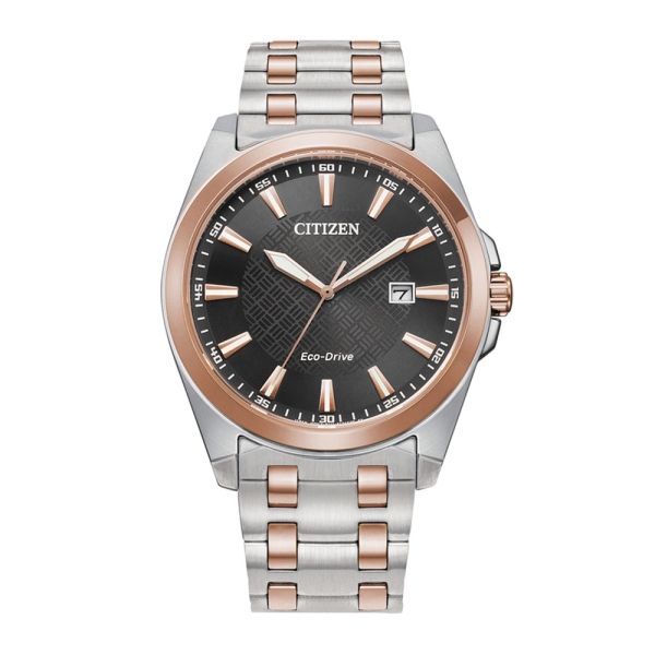 Citizen Classic Steel and Rose Grey Dial Watch BM7536-53X
