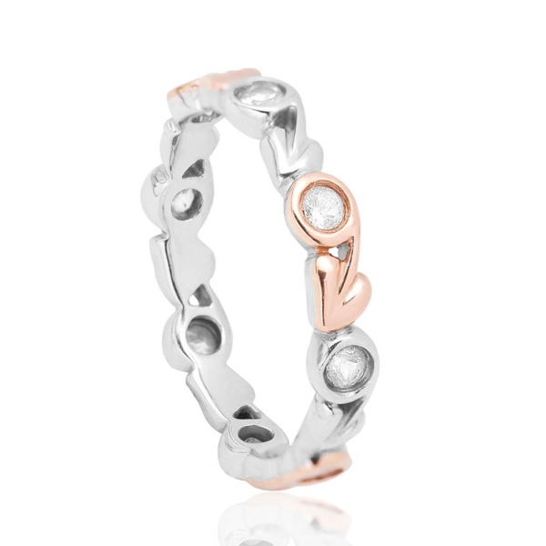 Clogau Silver & 9ct Gold Tree of Life® Ring - 3STOLEDR