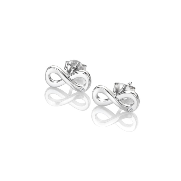 Hot Diamonds Infinity Silver Stud Earrings DE710