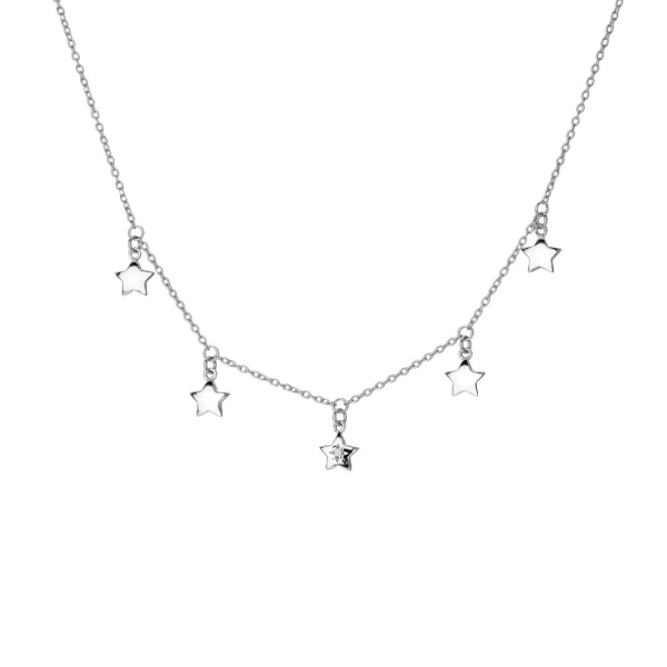 Hot Diamond Silver Star Choker Necklace DN161