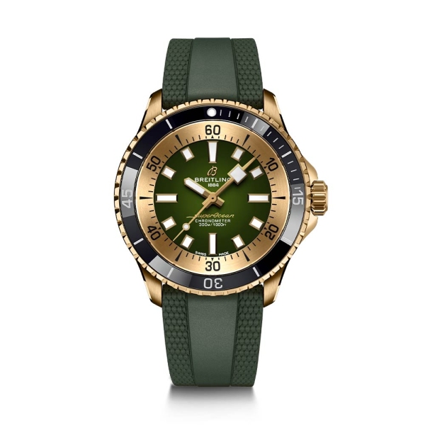 Breitling Superocean III Bronze Automatic 42mm Green Strap N17375201L1S1