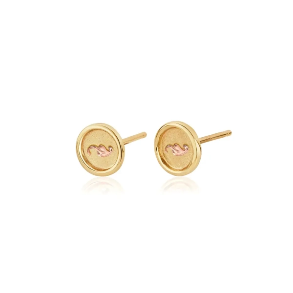 Clogau Tree of Life Insignia 9ct Yellow and Rose Gold Earrings GTOL0327