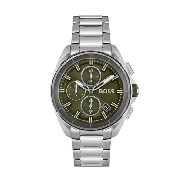 BOSS Volane Green Chronograph Bracelet Watch 1513951