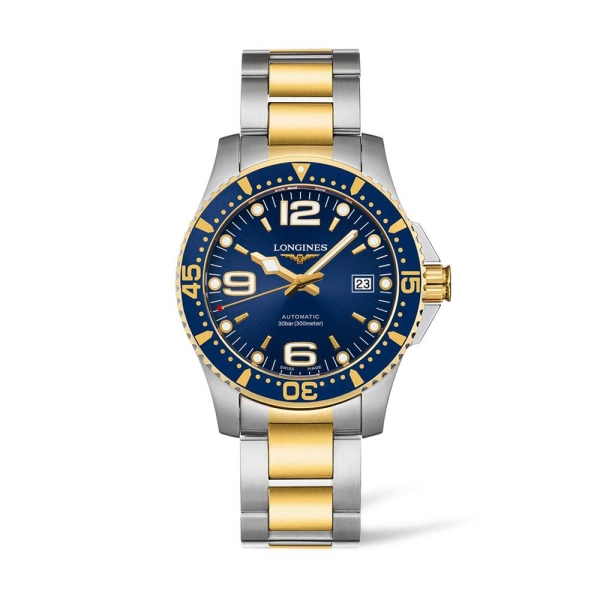Longines Hydro Conquest Two Tone Blue Dial L3.742.3.96.7