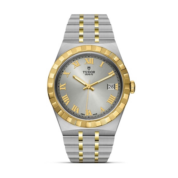 TUDOR Royal 38mm Steel and Yellow Silver Dial M28503-0001
