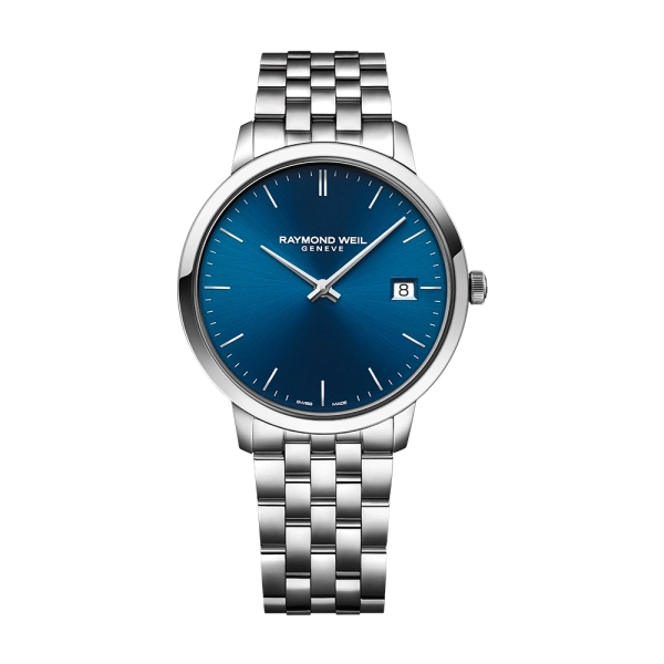 Raymond Weil Toccata 42 mm Blue Dial Bracelet Watch 5585-ST-50001